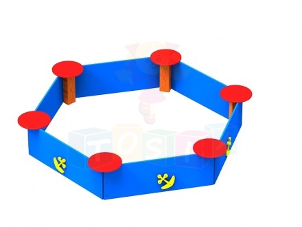 Piaskownica sześciokątna